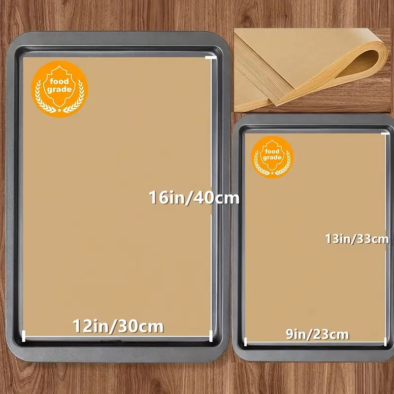 100 non stick parchment paper sheets pre cut baking liners for clean up ideal for baking grilling steaming more Product details 1