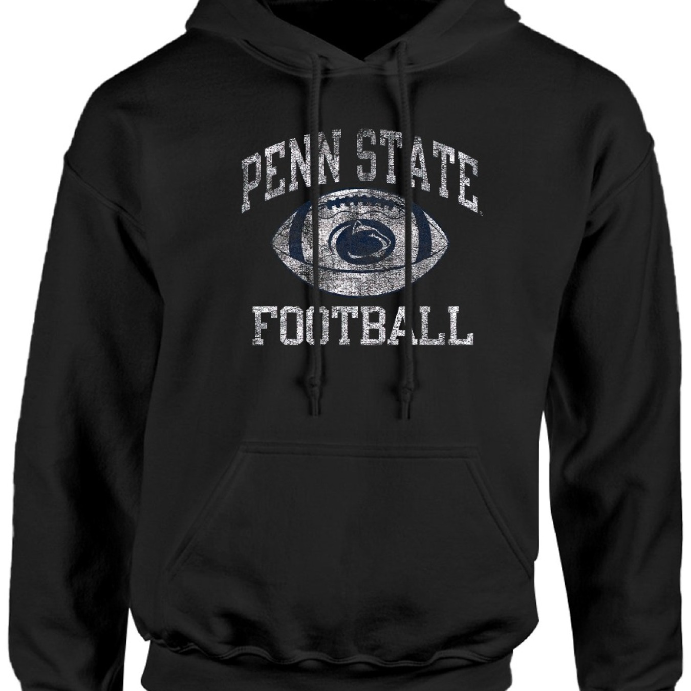 

Penn State Football Navy Cozy Pullover Hoodie, Casual Long Sleeve Crew Neck Hoodie