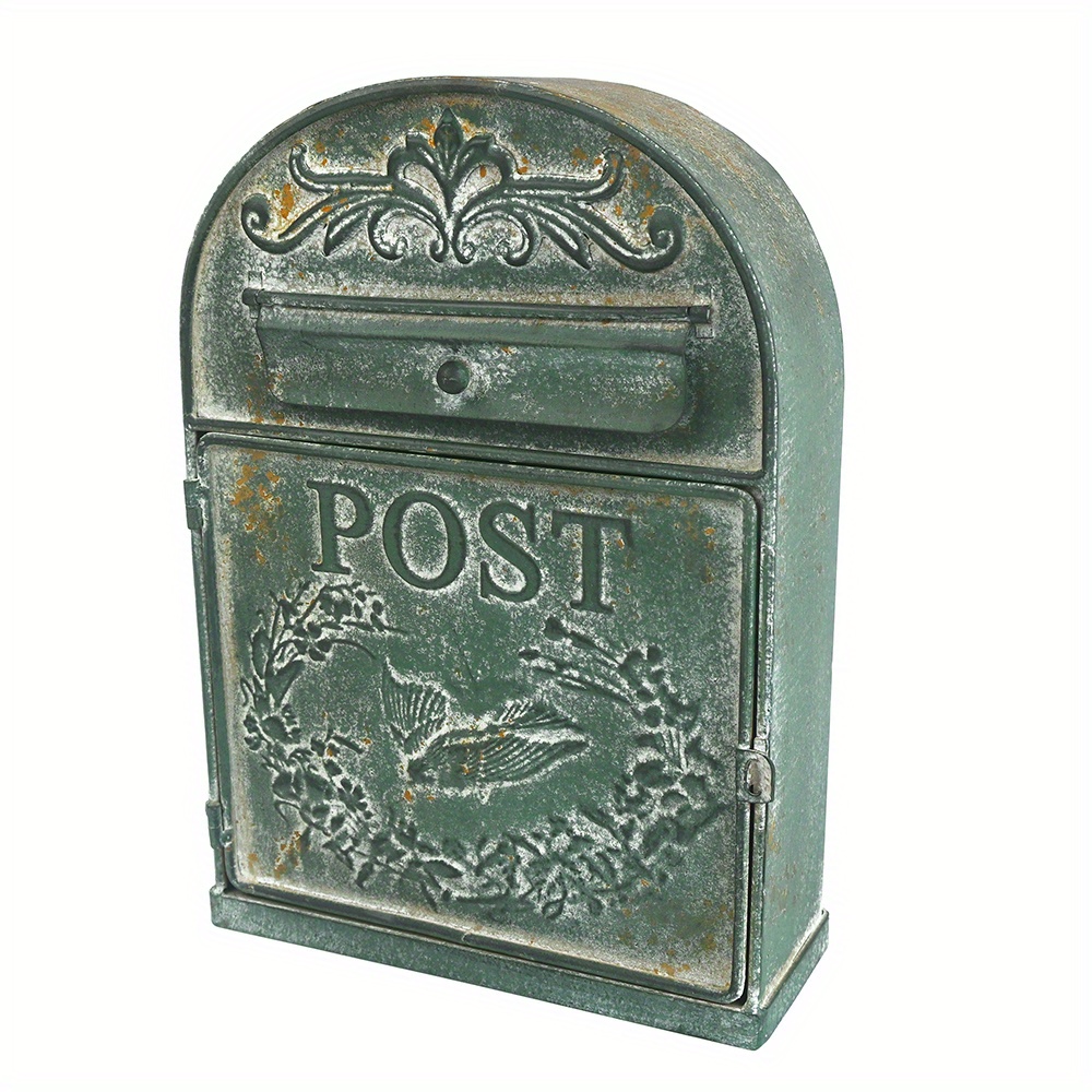 

Outside Mailboxes Wall Mounted Mailboxes Letter Box Metal Farmhouse Post Decoration Crafts Mailbox Post Vintage