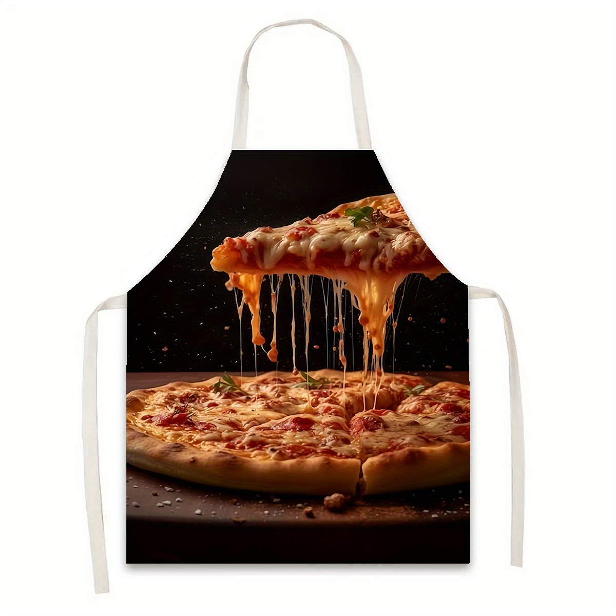 

1pc Cheese Kitchen Apron - Polyester, Stain-resistant For Cooking, Baking & Gardening - Home Decor & Holiday Gifts