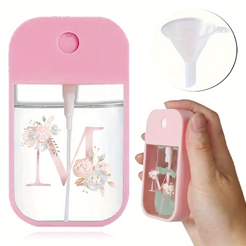Image of 45ml Perfume Letter Spray Bottle Portable Travel Perfume Atomizer Fashion Refillable Square Perfume Spray Bottles,"z" Is The Meaning