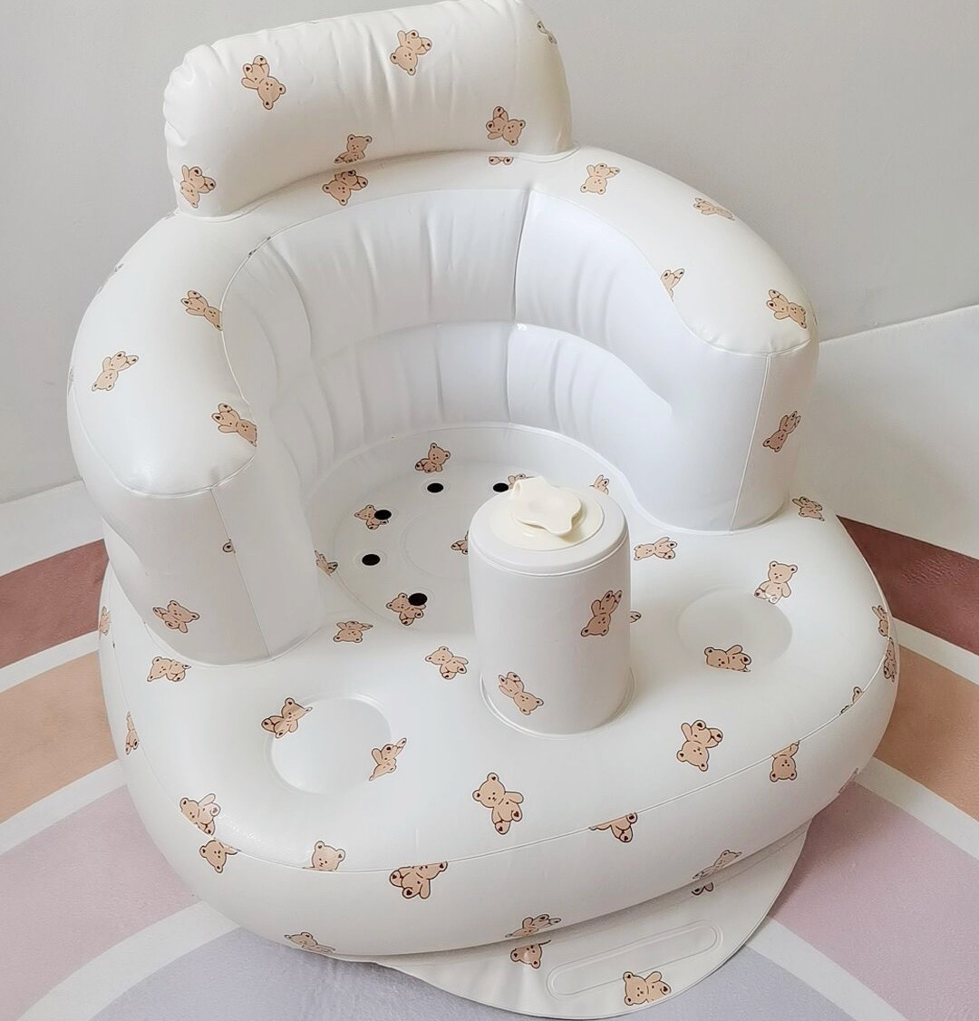 portable   bath seat anti slip foldable inflatable sofa for   learning play pvc material no   details 5