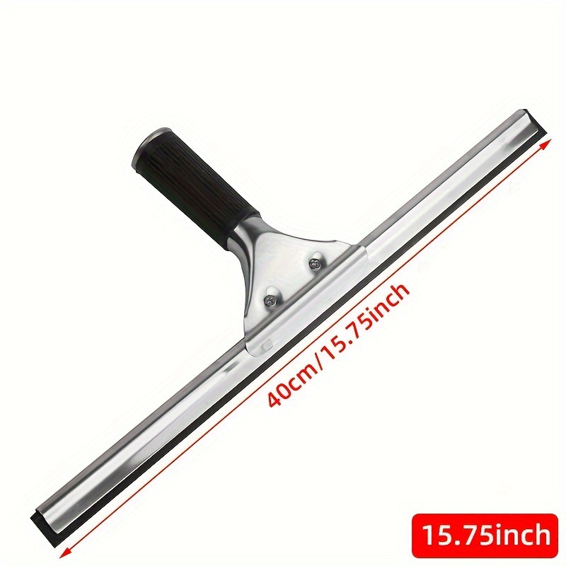 

Professional Stainless Steel Window Squeegee - Glass Cleaning Scraper Brush For Home And Commercial Use