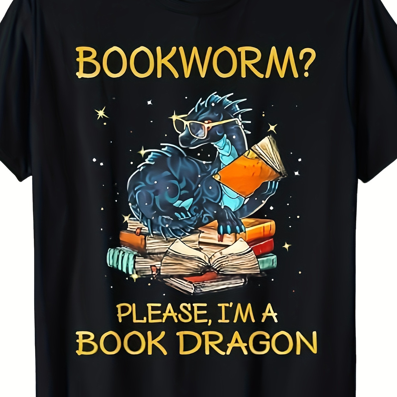 

High-quality Daily Wear Men's Crewneck T-shirt, Bookworm T-shirt, Quality Materials