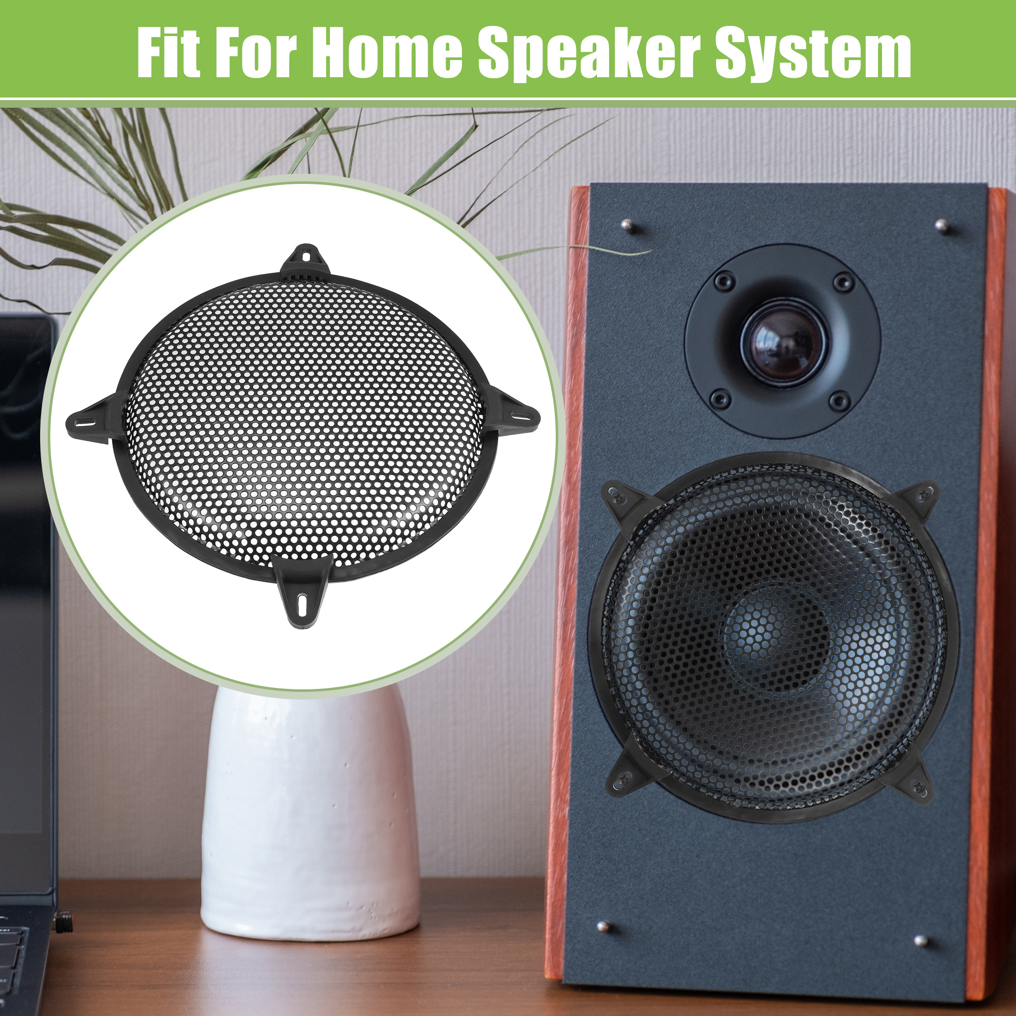 Speravity Universal Car Plastic Speaker Subwoofer Amplifier Mesh Grill