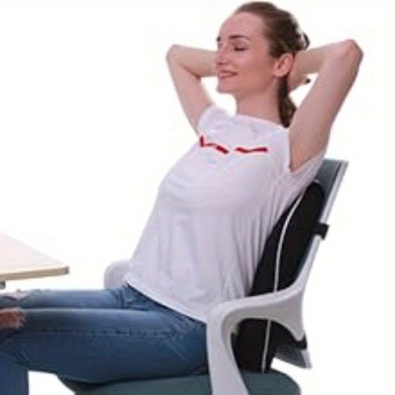 lumbar support pillow for office chair back support pillow for car computer gaming chair recliner back cushion for       posture mesh cover double adjustable straps Product details 7
