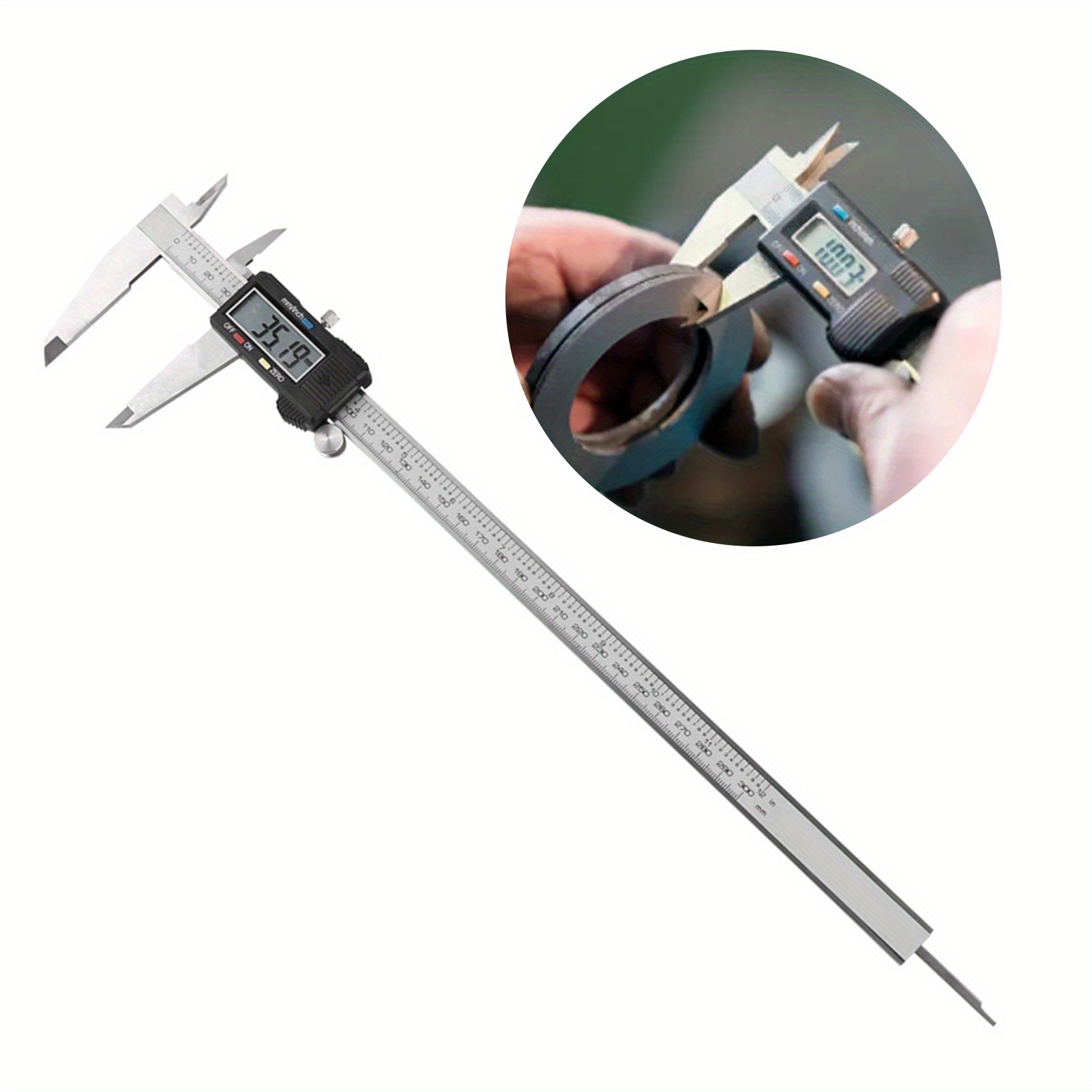 

12 Inch 300mm Digital Electronic Vernier Caliper Digital Vernier Caliper 0‑ 300mm Micrometer Mea