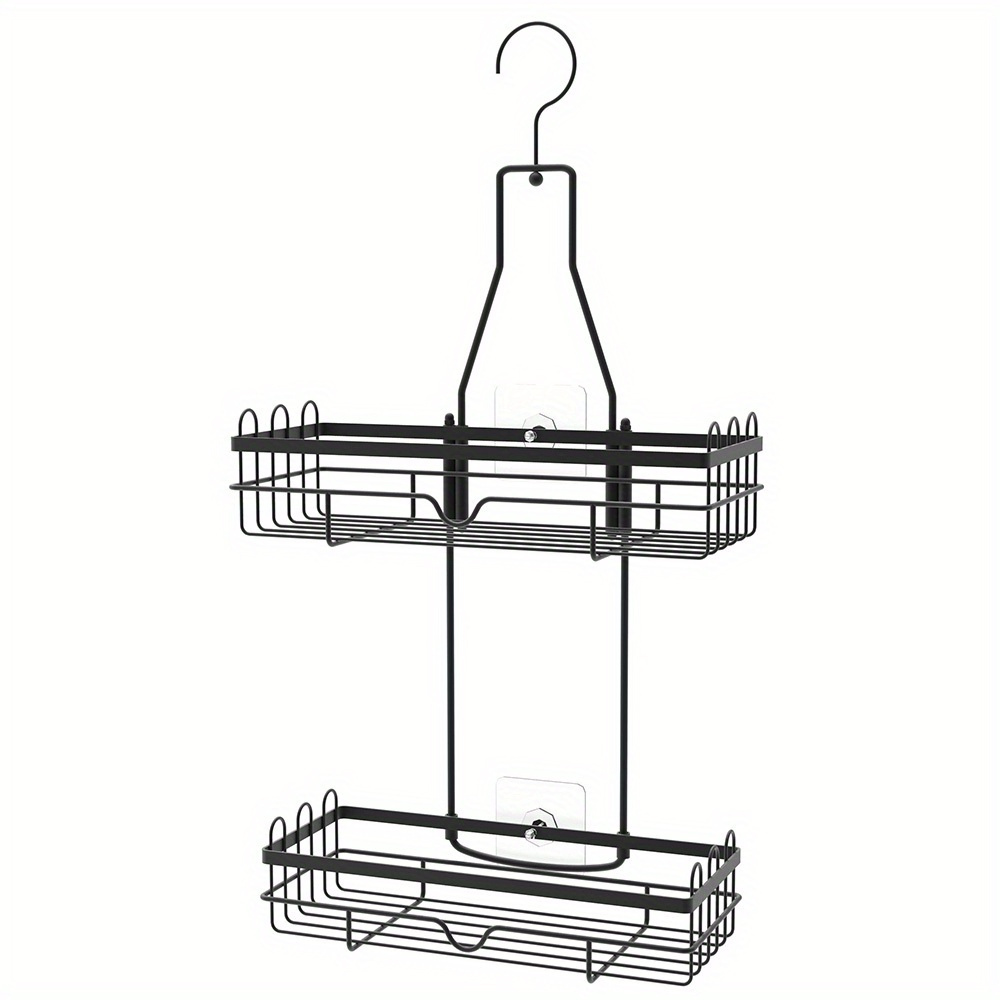 Single Shower Shelf, Two-level Corrosion-resistant Stainless Steel Shower Organizer, No-drill Shower Storage, Bath Additions, Holiday Present, Shower Caddies