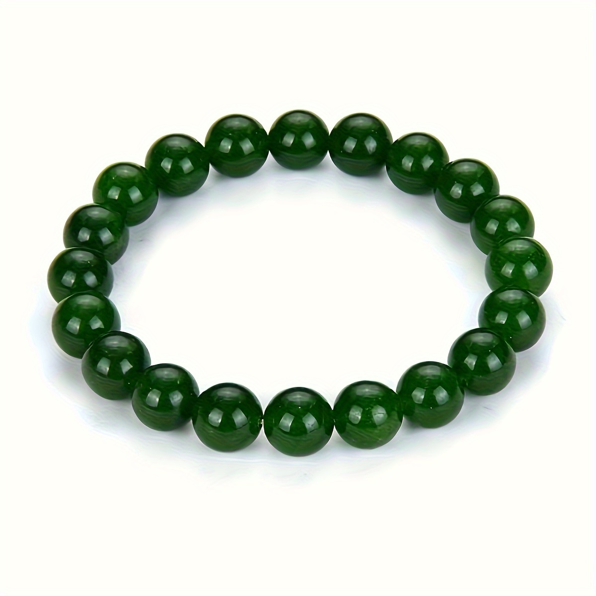 TEMU 1pc Natural Bracelet, 10mm Relax Beaded Jewelry, Bracelets For Men Women