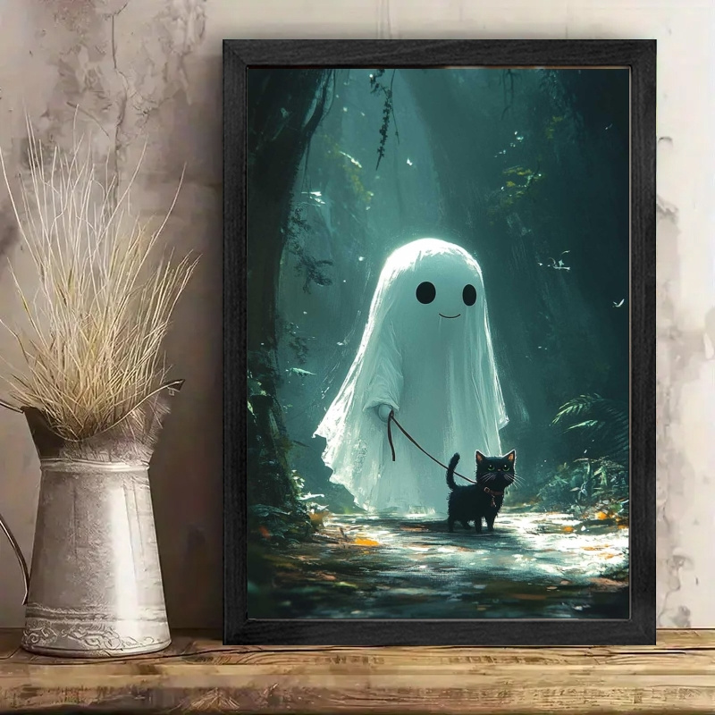 

1pc Frame , Halloween And Printed Posters, Ready To , Decorations, New 's Halloween Christmas Easter , Decorations, The And Decoration