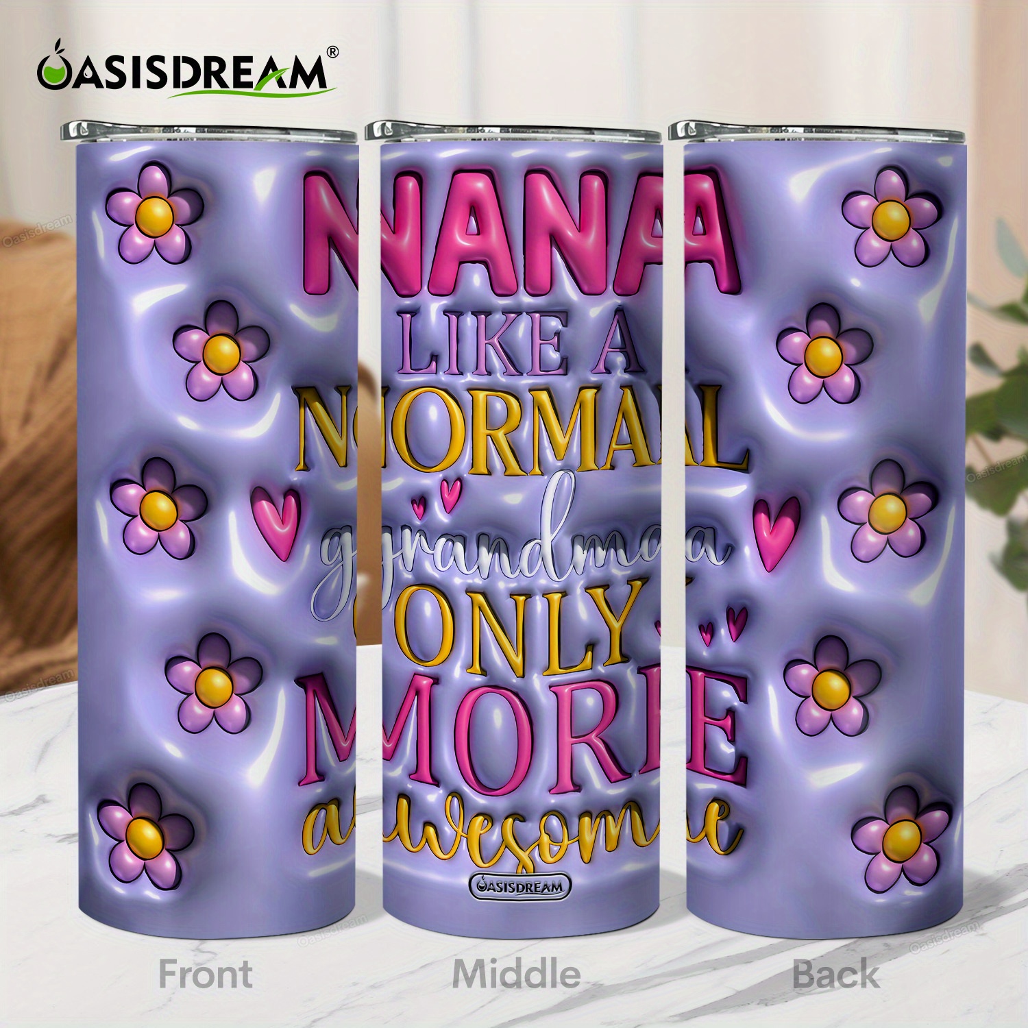 

Like A Normal Grandma Only More Awesome" 20oz With Lid - Purple Vacuum Insulated Stainless Steel Travel Coffee Mug, Perfect Gift For Grandma On Birthday, Thanksgiving, Christmas