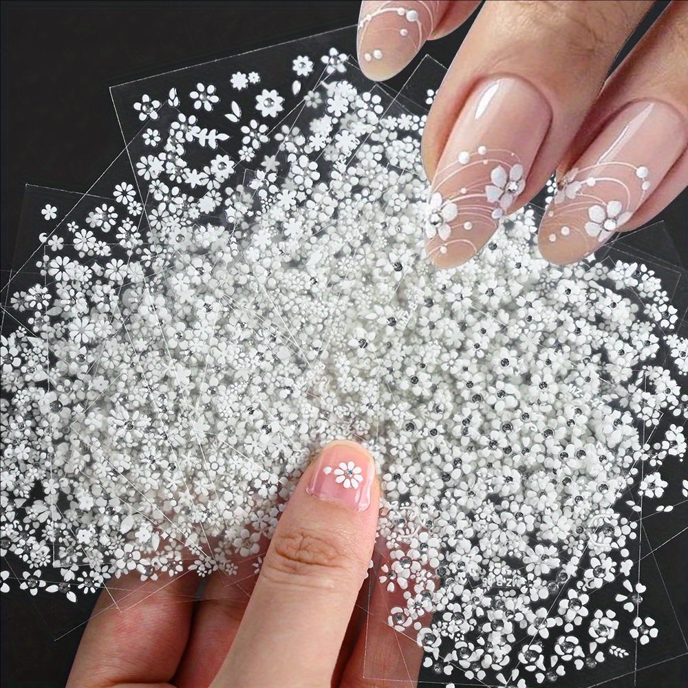20 Sheets Nail Stickers Nail Decals Small Art Decoration