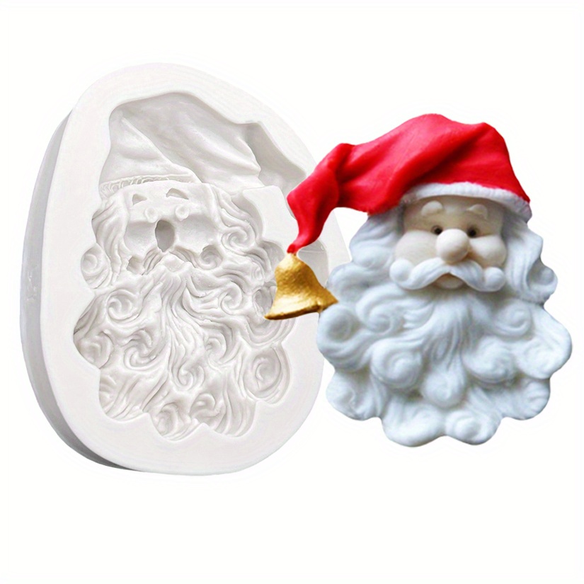 

Santa Claus Silicone Mold For Chocolate, Cupcakes & Fondant - Christmas Baking And Cake Decorating