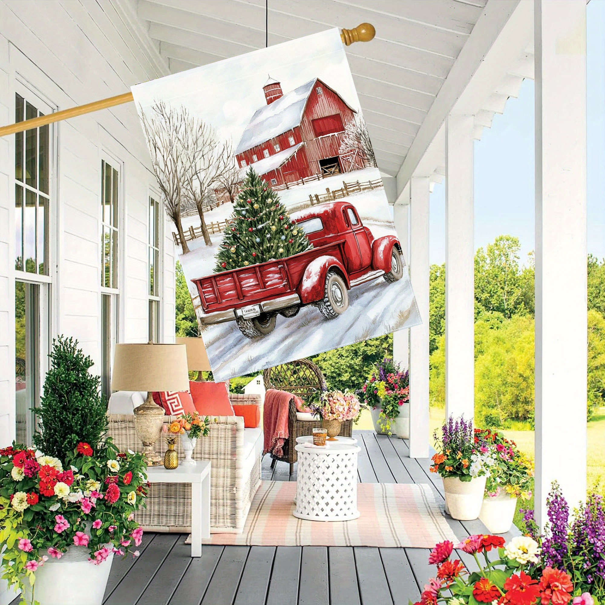 

28x40 Double- Christmas , Polyester & Decor