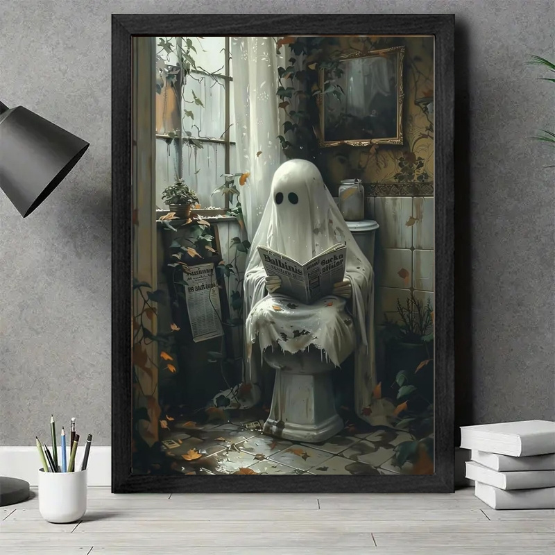 

1pc Frame , Halloween In The Printed Posters, Ready To , Decorations, New 's Halloween Christmas Easter , Decorations, The And Decoration