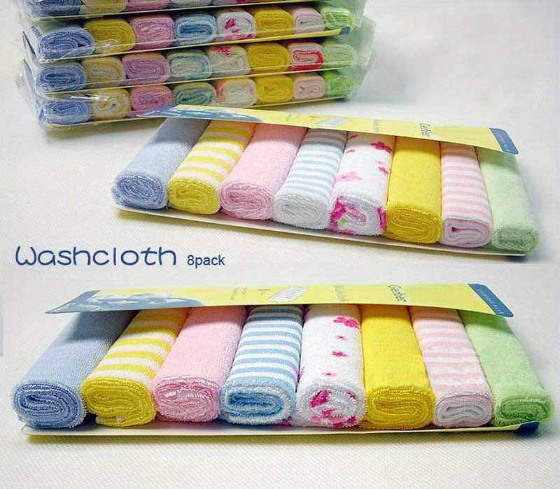 8pcs 16pcs pack face washers hand towel feeding wipe wash cloth Product details 1