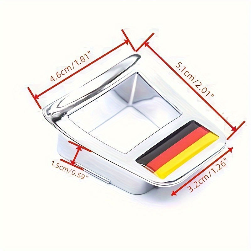 TEMU Chrome Steering Wheel Cover Emblems And Stickers Suitable For , Tiguan, B7 B8, Cc, Jetta, Golf 7 Mk7, , And Models