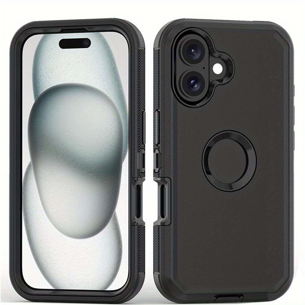 For iPhone 16 Pro Max 16 Pro 16 Plus 16 Case Heavy Duty Shockproof Hybrid Armor Rugged Phone Cover - Image 3