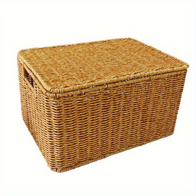 aufbewahrungsbox deckel korb geflochtener behälter picknick