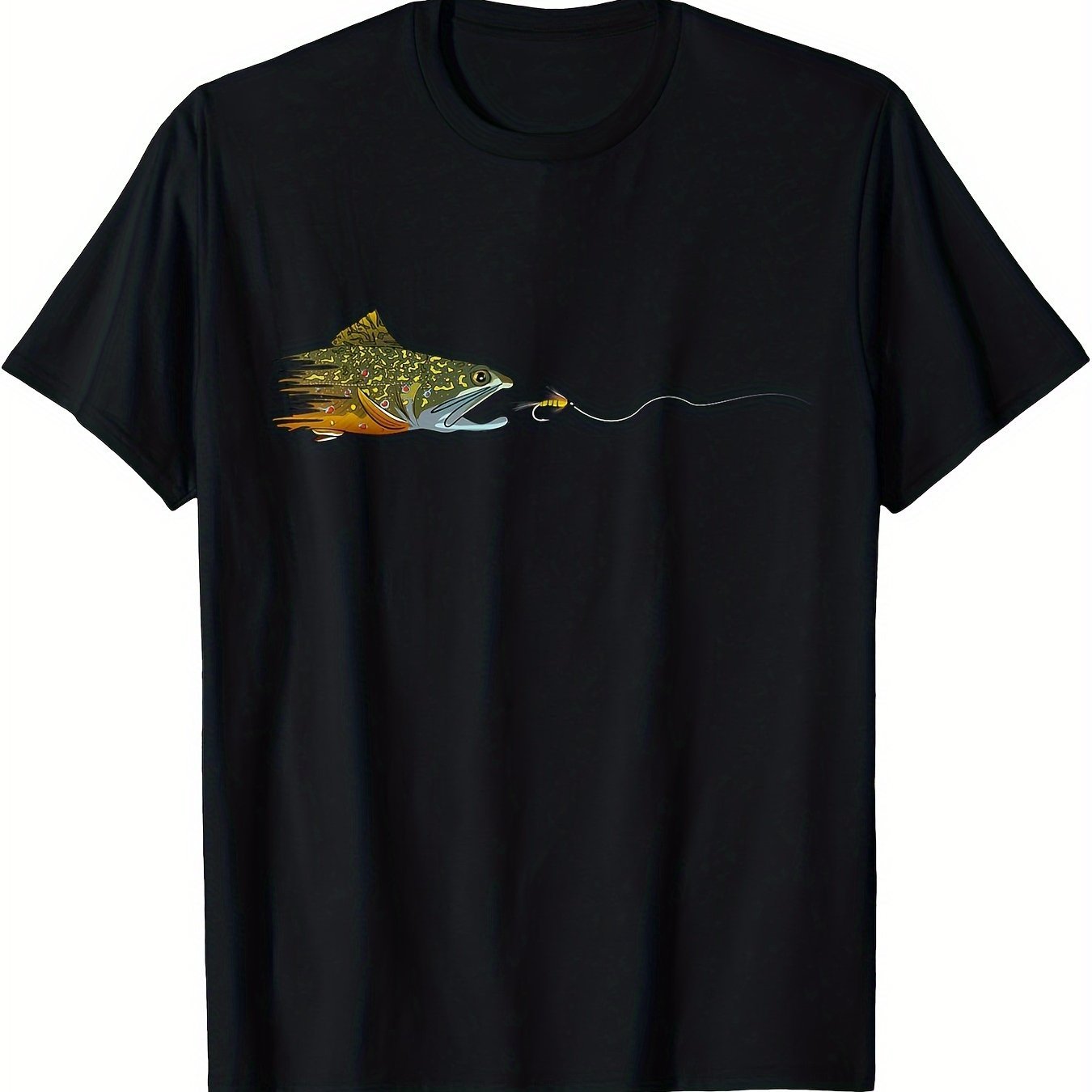 

Fly Fishing Stream Trout Dry Fly Tie Fisherman's T-shirt, Men's T-shirt