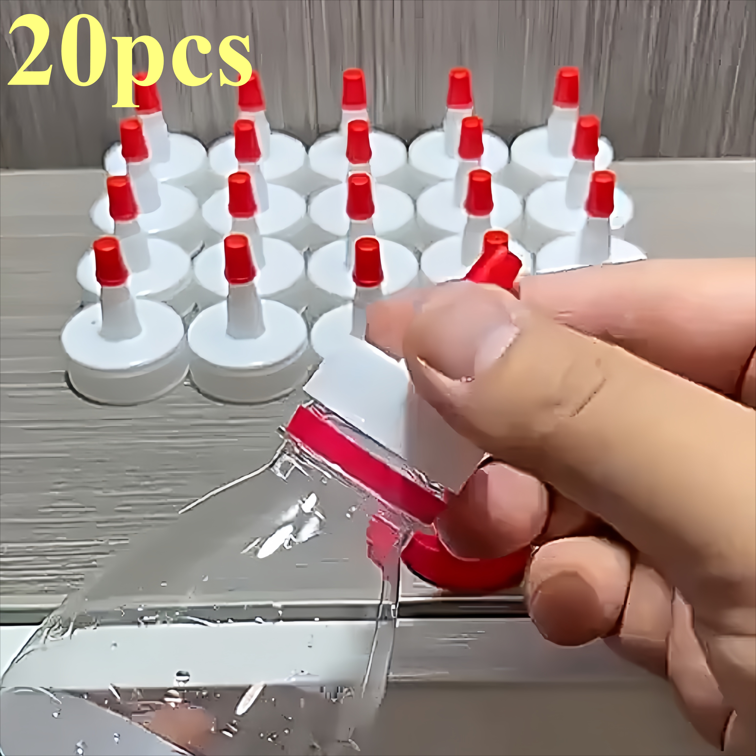 

20pcs Plastic Dispensing Nozzle Caps Set, Universal Fit For Bottles - Leak-proof Oil, Water & Detergent Pourers