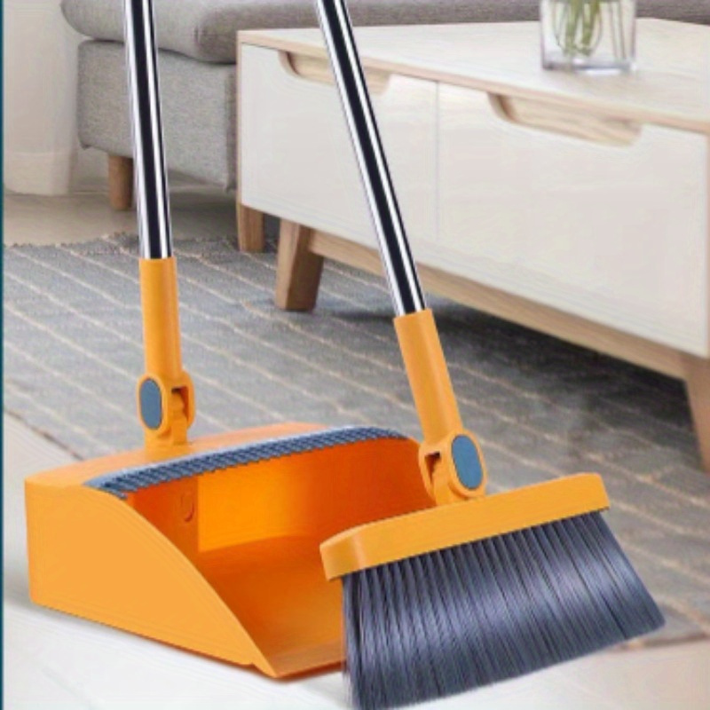 

Compact Foldable Broom And Dustpan Set - Portable, No-battery Needed For In Bedrooms, Bathrooms, Kitchens, Living Rooms, Outdoors