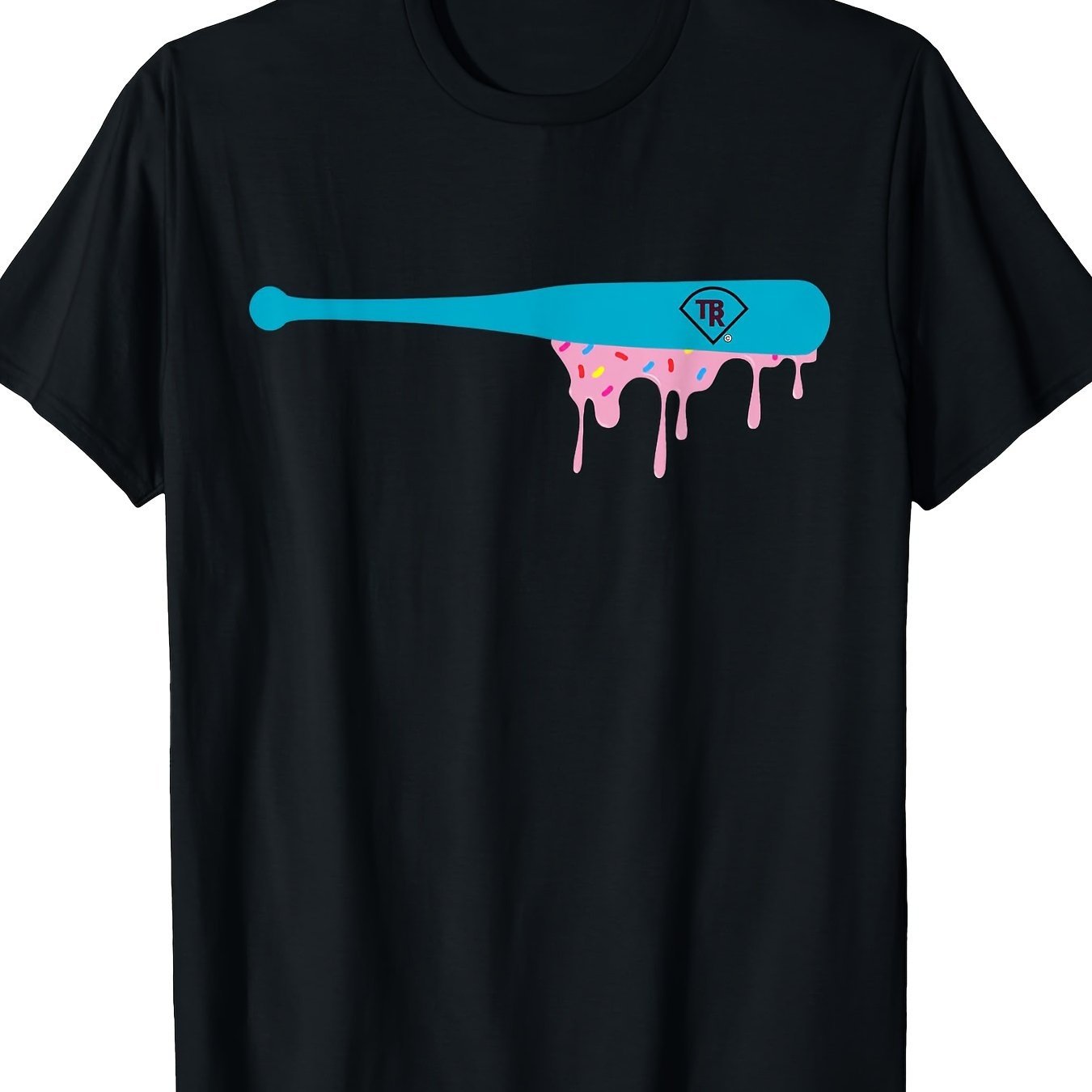 

Baseball Bat Frosting Dripping On T-shirts, Men's T-shirts