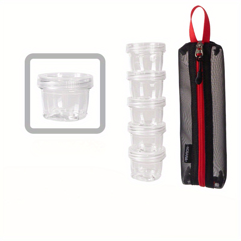 Image of Set Of 5 Outdoor Seasoning Containers For Travel, Picnics, Fishing, Camping, And Barbecues