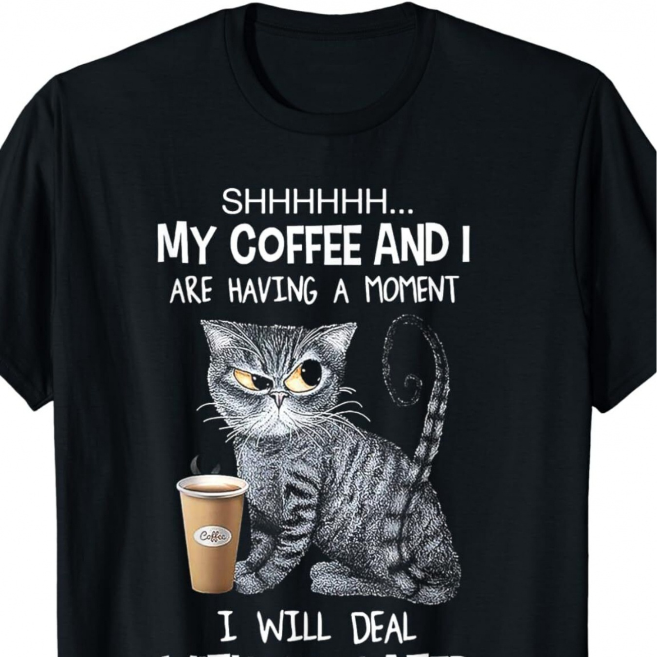 

A Rag Doll, My Coffee, And My Cat, I'm Having Some Fun Moments That Aren't Men's And Women's T-shirts.