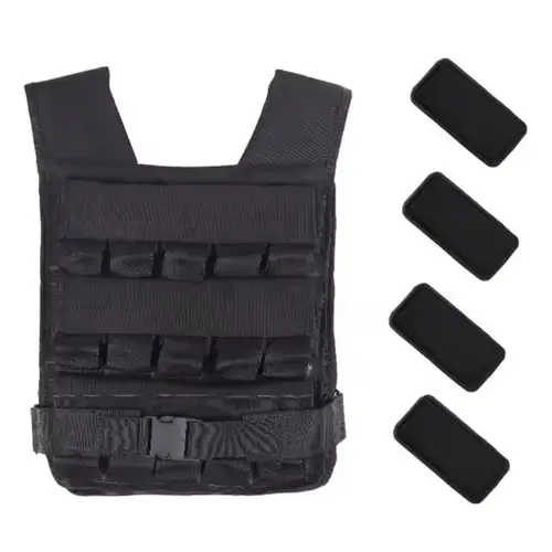 durable heavy fitness adjusts sports weighted training equipment soft adjustable plates weight vest