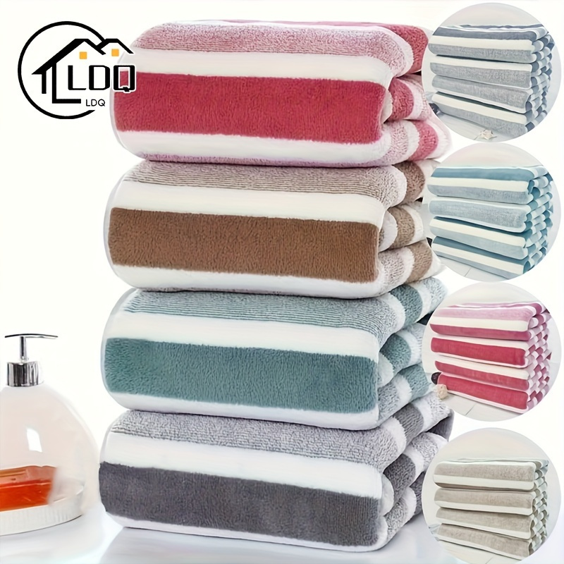 

4-pack Coral Fleece Hand Towels By Ldq – Quick-dry Plush Towels For Bathroom, Home, And Commercial Use