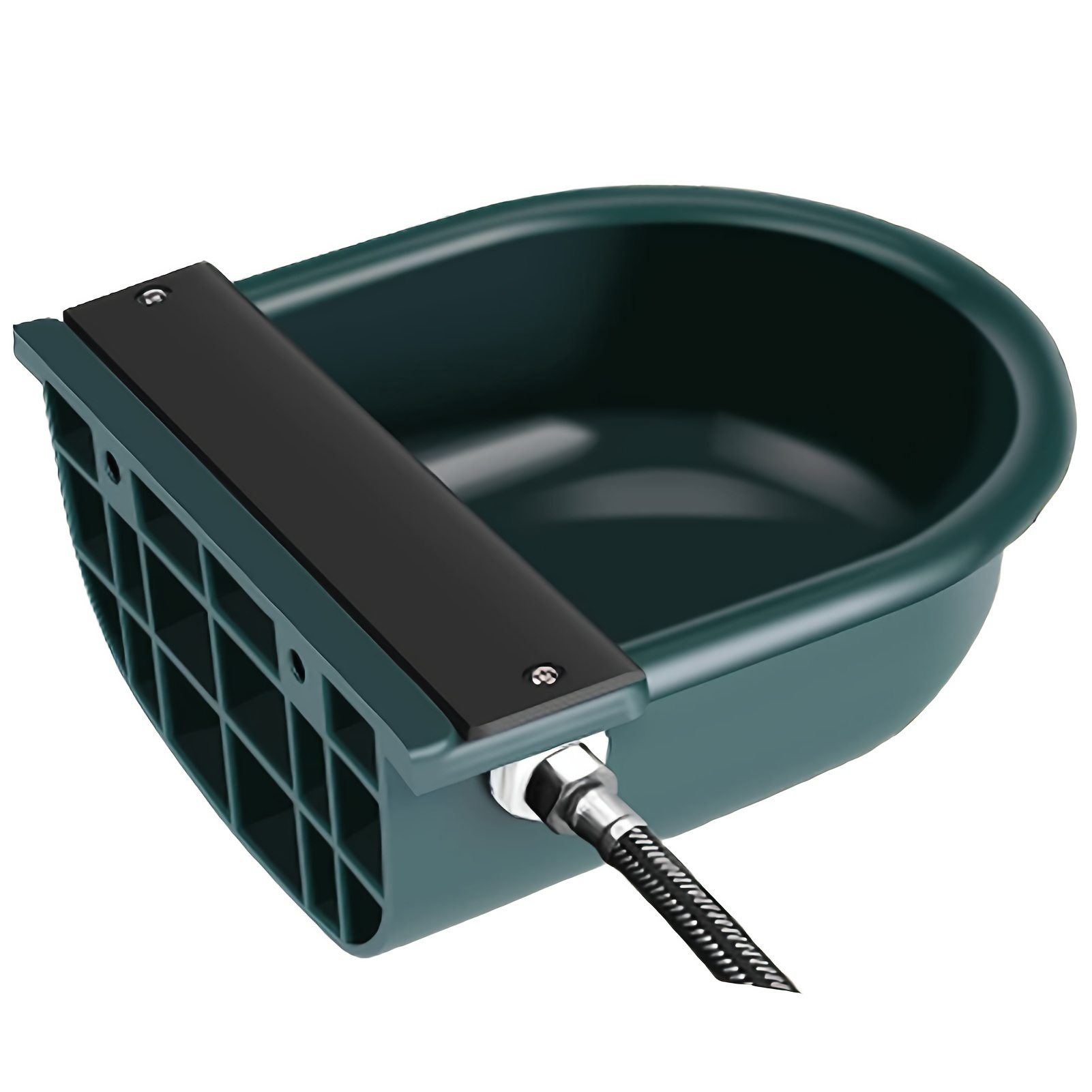 Image of 1pc Durable Livestock Automatic Water Bowl For Horses And Livestock, Float , Ideal For Hydration Of Cattle, Sheep And Horses, Cattle Drinking Solutions |utility Farm Tools |polypropylene Construction