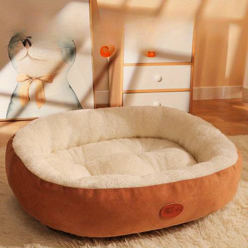 a large oval shaped dog bed soft and comfortable suitable for with extra thickness for in winter small dogs
