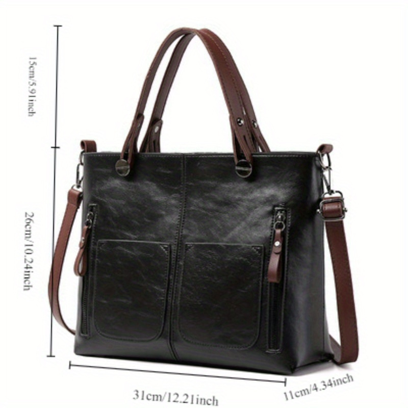

Women' Shoulder Bag Ladies Large Capacity Retro Handbag Simple Crossbody Bag