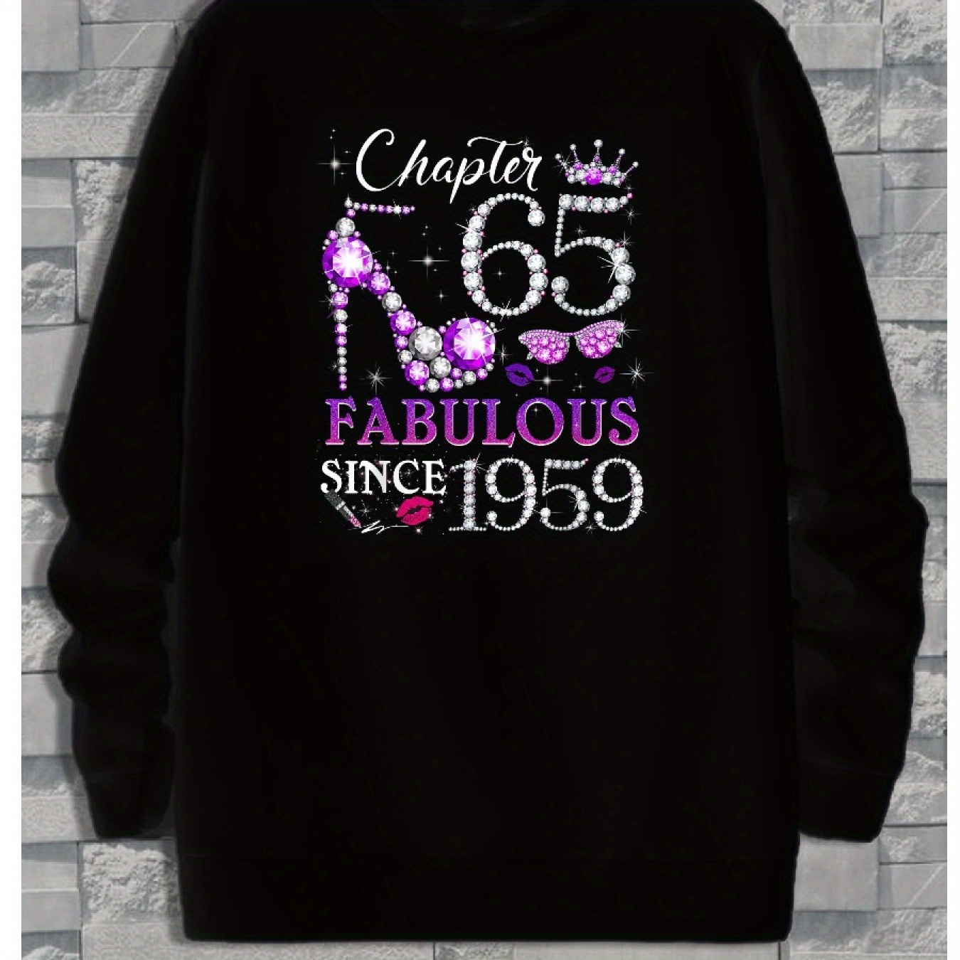 

Womens 65 Est 1959 65 Years Old 65th , Long Sleeve