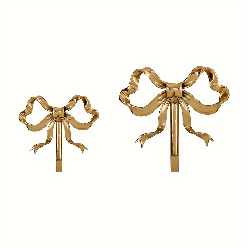 Gancho de Metal Anticorrosivo con Diseño de Lazo, 1 Pieza para Decoración de Pared en Dormitorio, Baño o Vestíbulo