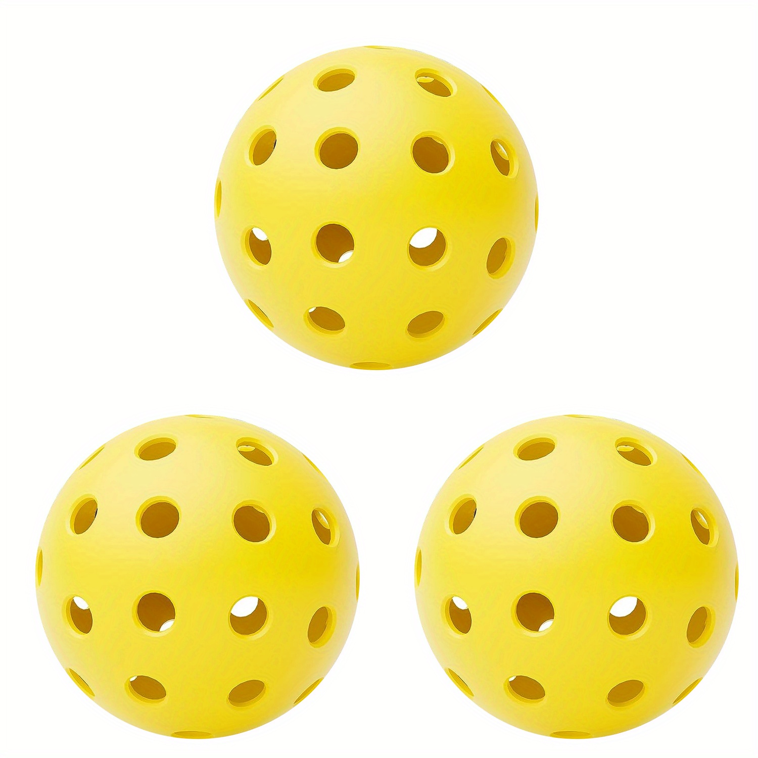 

Usapa Approved Pickleball Balls - High-elasticity Yellow Pickleballs, 3-16 Pack, 40-hole Design, Durable Polypropylene Tournament Play Balls With Mesh Carrying Bag