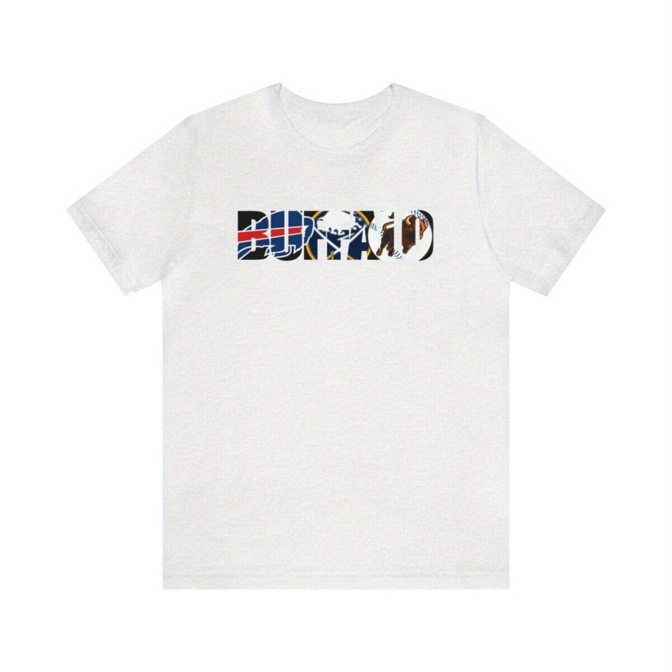 

Buffalo Printed Fashion Cotton T-shirt For Men-comfortable And Versatile In Summer