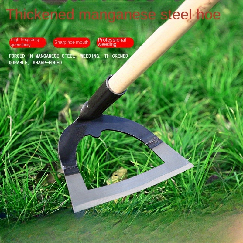 

Heavy-duty Steel Hollow Hoe - Large, Thickened & Sharp For Efficient Weeding And Gardening