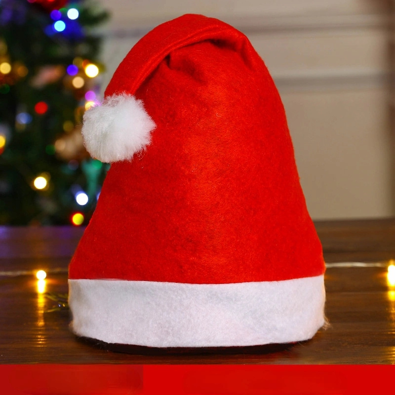 Kerst Sinterklaas Hoed met Feestelijk Cartoon Ontwerp - Handwasbaar, Polycotton Stof, Geen Benodigd, Niet-Vleermotief, Feestelijke Accessoire voor Kerstversiering & Cadeaus voor Kerst, Nieuwjaar, Valentijnsdag, Feestevenementen