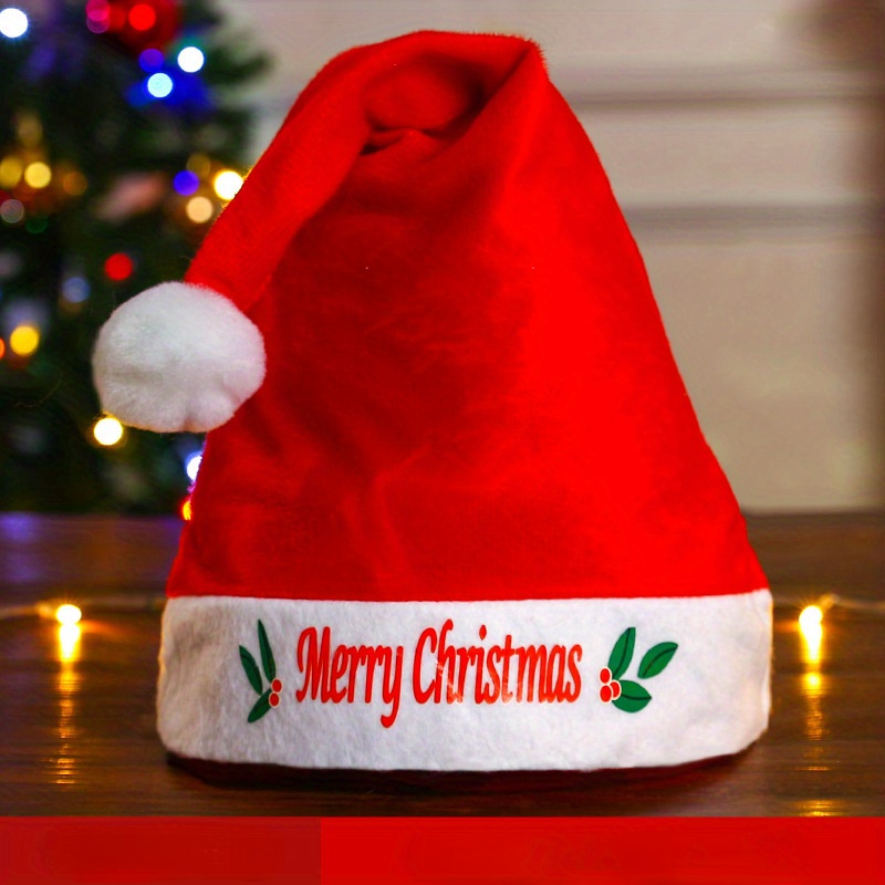 Kerst Sinterklaas Hoed met Feestelijk Cartoon Ontwerp - Handwasbaar, Polycotton Stof, Geen Benodigd, Niet-Vleermotief, Feestelijke Accessoire voor Kerstversiering & Cadeaus voor Kerst, Nieuwjaar, Valentijnsdag, Feestevenementen