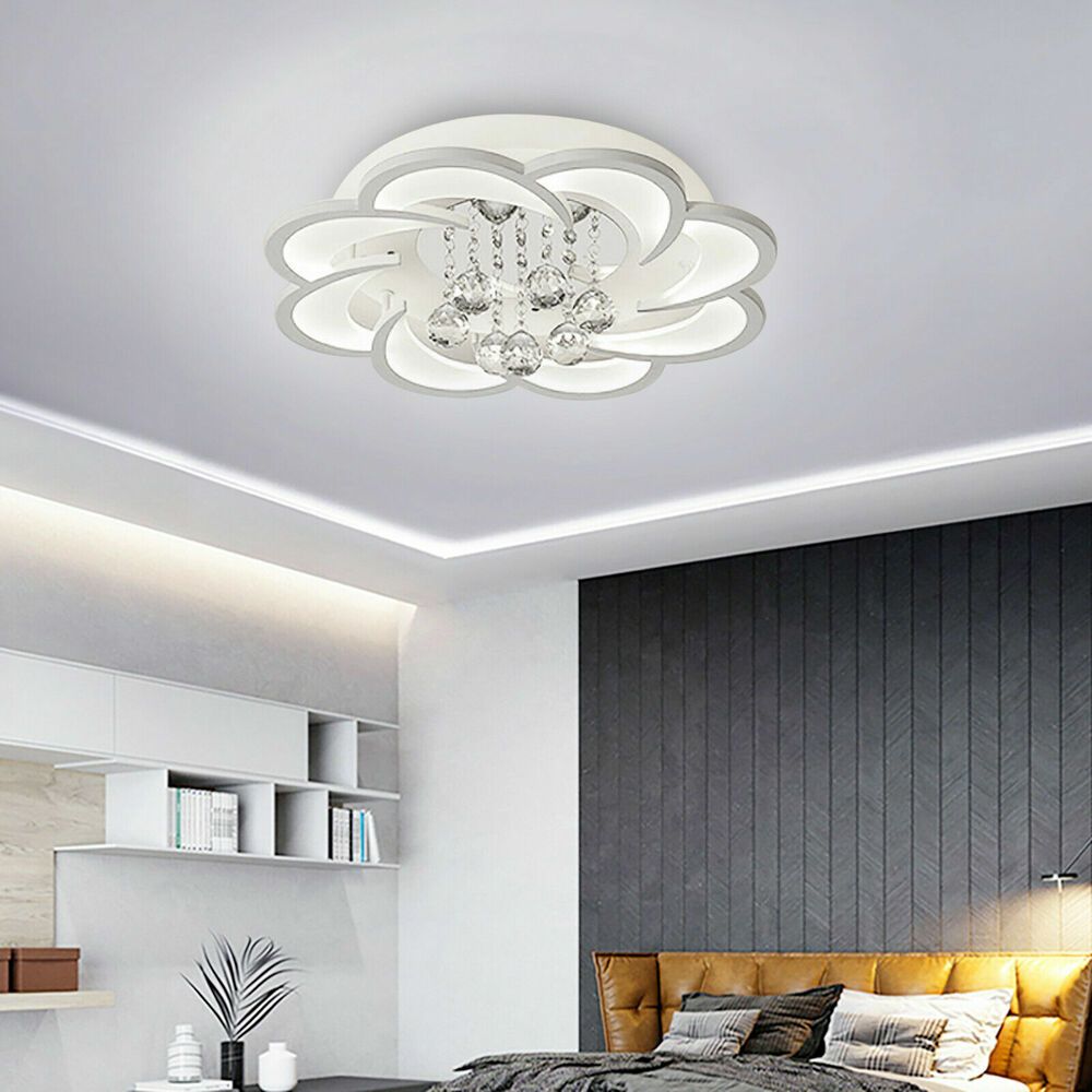 TEMU Acrylic Led Ceiling Lamp Flush Mount Chandelier Room Bedroom Light