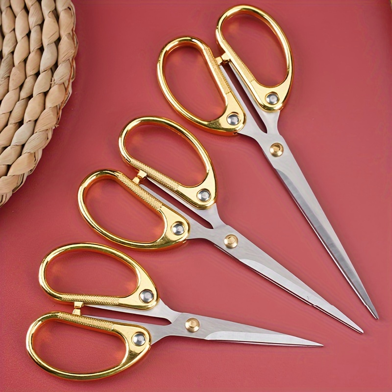 

3-pack Stainless Steel Scissors - Extra Sharp, Iron Blades, Ideal For Fabric, Office & Home Use, Applicable For Adults 18+