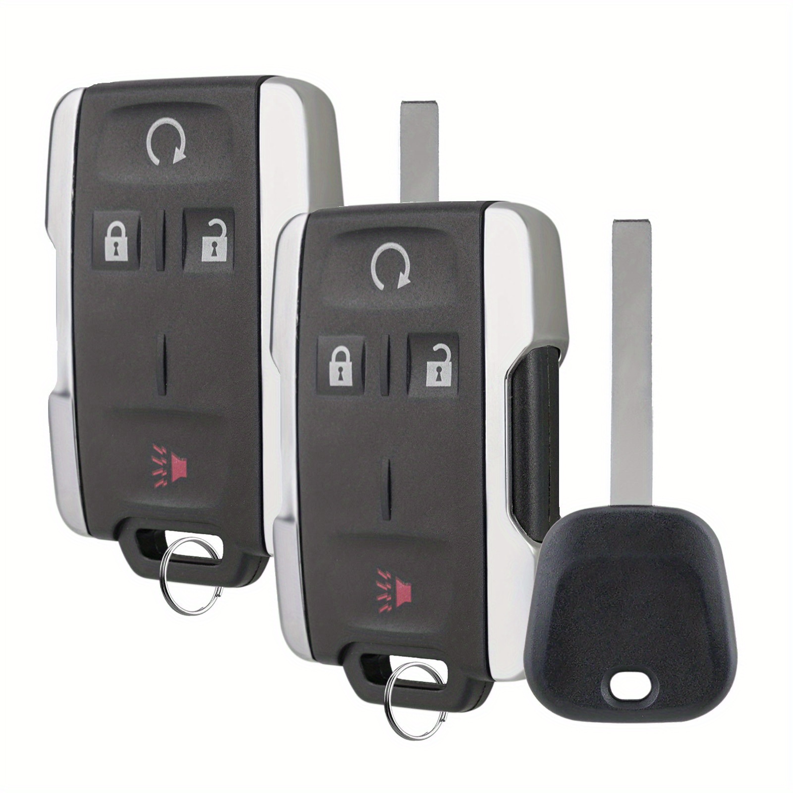 TEMU 2pcs 315mhz Remote Car Key Fob 4 Buttons With Transponder Chip Key For C-hevrolet For For Silverado For For Sierra For Canyon 2014 2015 2016 2017 2018 2019 2020 2021 For Fccid M3n-32337100