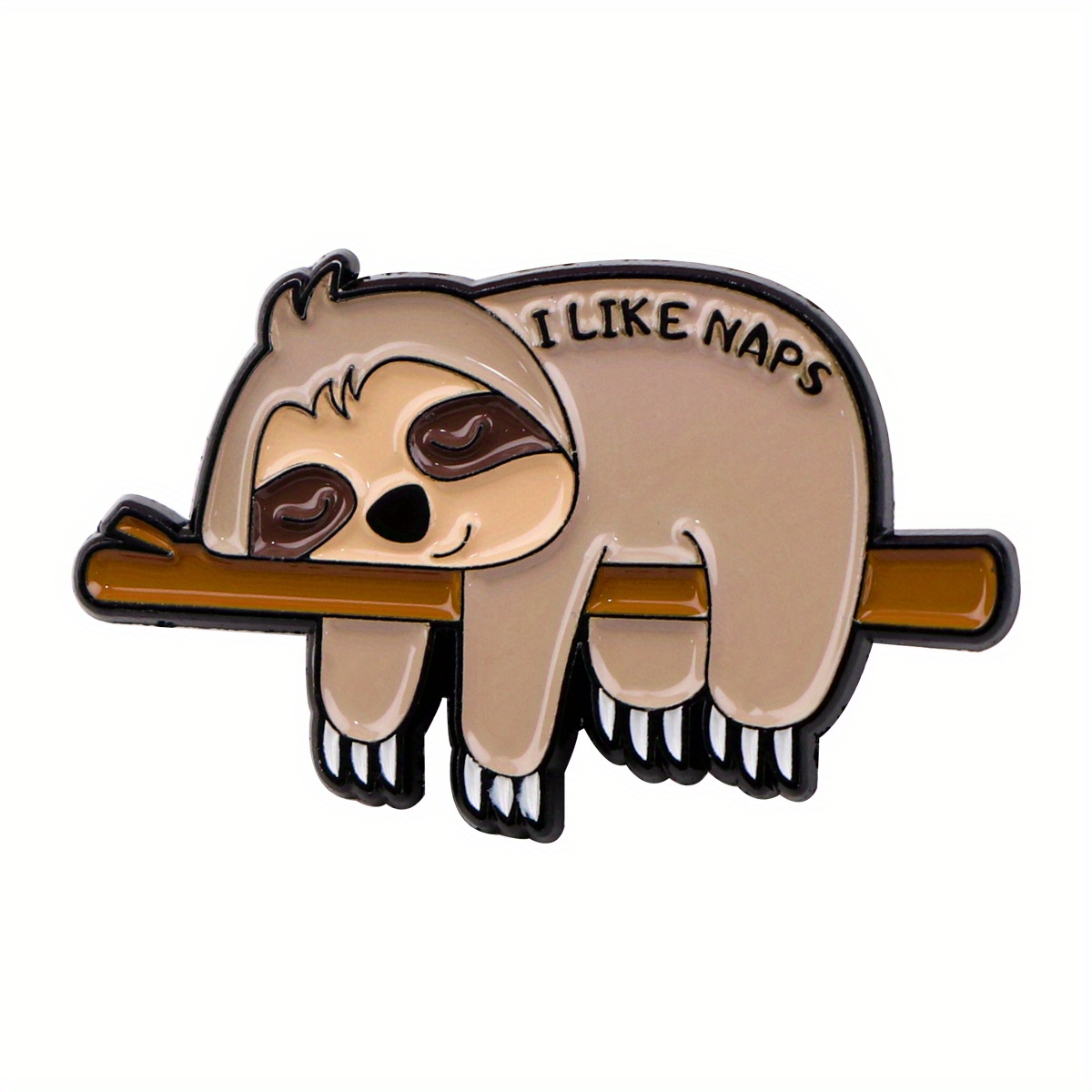 Sloth I Like Cute Cartoon Lapel Pins Enamel Pin For Backpacks Briefcase Badges Brooch For Clothes Additions Fashion Gifts 1pc