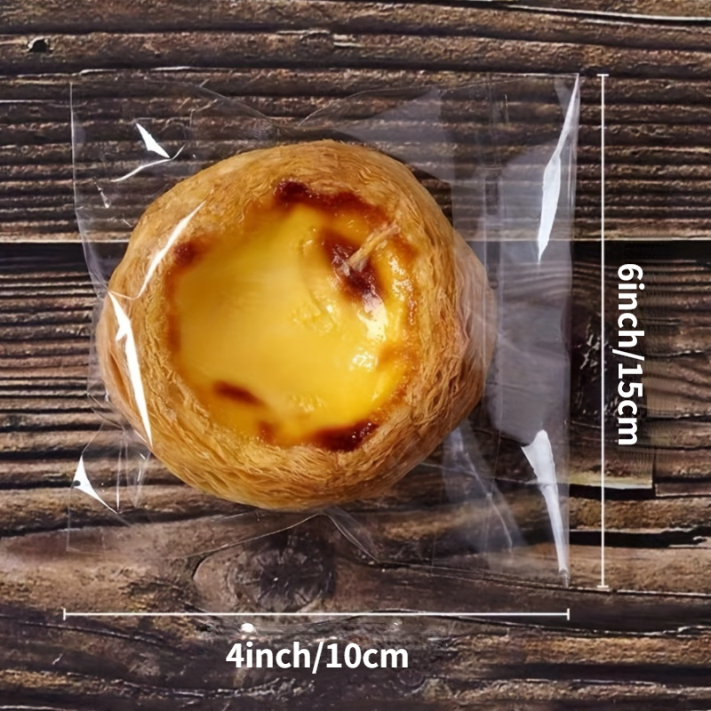TEMU 299pcs Of Clear, Durable Plastic Bags Suitable For Food Contact, Ideal For Packaging As Gifts, And Perfect For Snacks And Baked Items