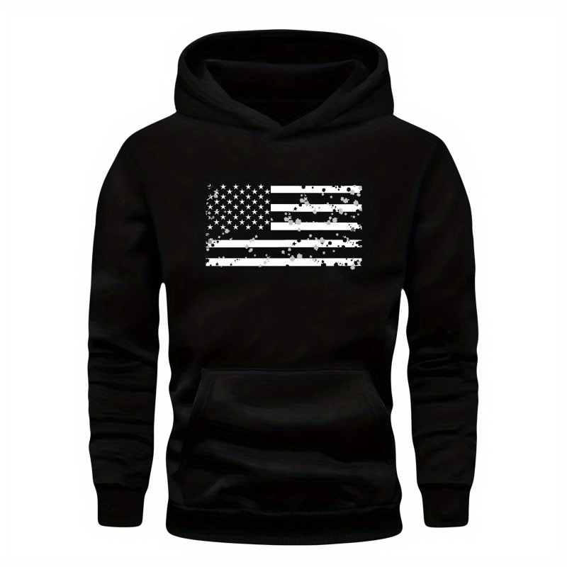 

Black And White American Flag Teenager Hoodies