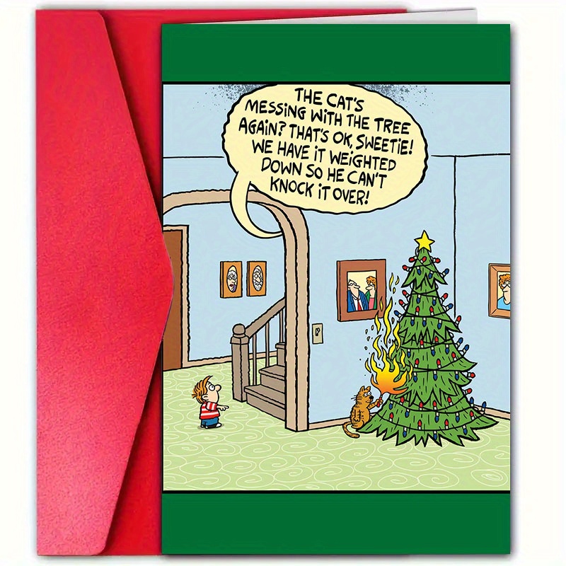 

Christmas Greeting - 4.7"x7" | For , & | & , & | Humorous Wishes