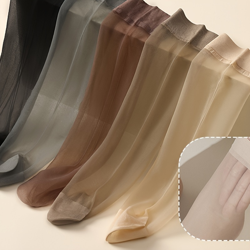 10 pairs of thin stockings for women, stockings summer thin and transparent short socks, women's stockings and stockings sweat-absorbent and breathable