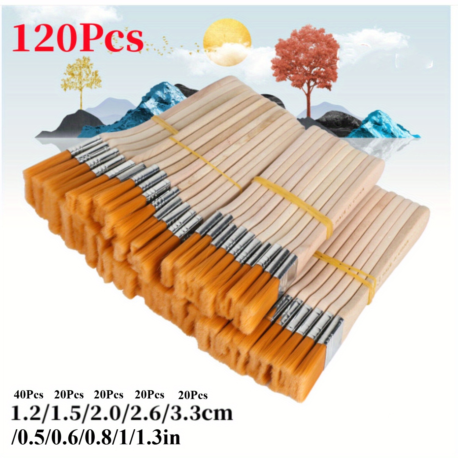 TEMU 120pcs Nylon Board Brush Oil Cleaning Small Brushes, Industrial Brushes Paint Board Brushes Small Grill Brushes